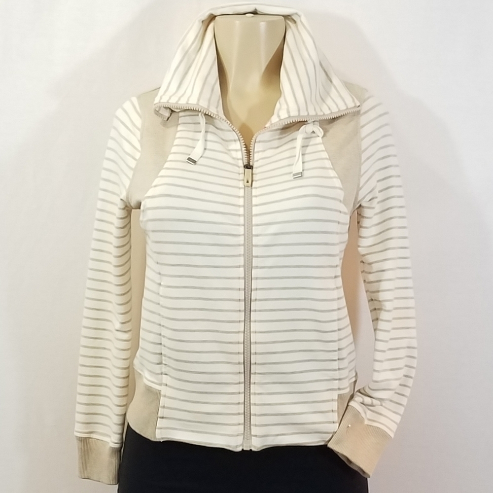LAURA Scott Striped Fleece Jacket